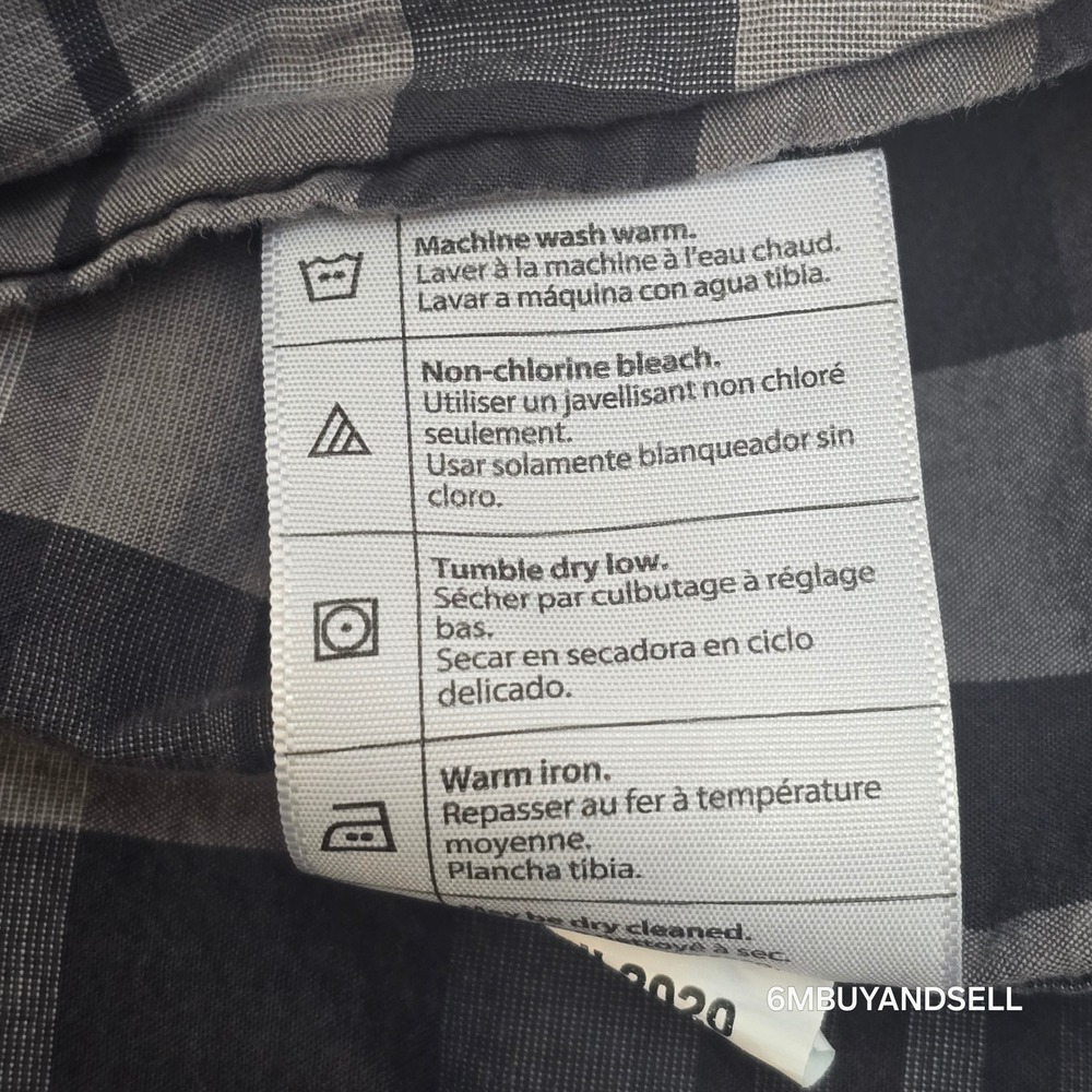 Carhartt Mens XL Tall Relaxed Fit Plaid Button Down Shirt Gray Tan 104444 029 - Picture 10 of 14